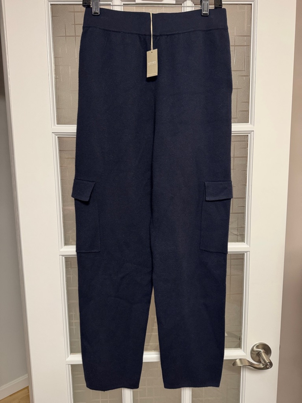Have Navy Cargo Knit Pants with Flap Pockets